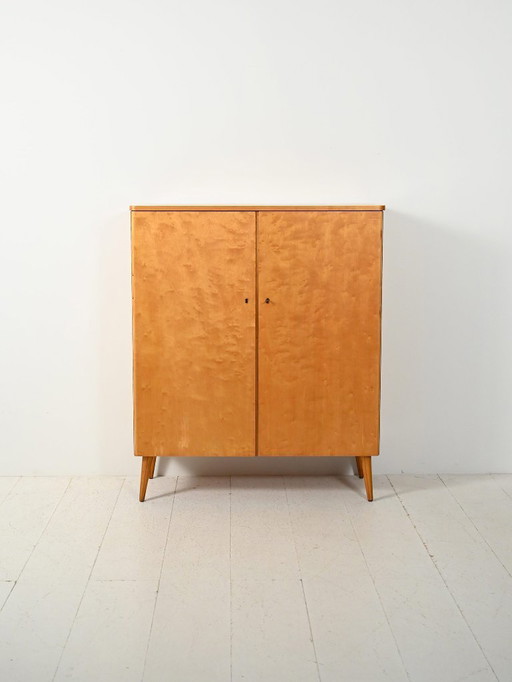 Vintage Scandinavian Birch Cabinet 1950s