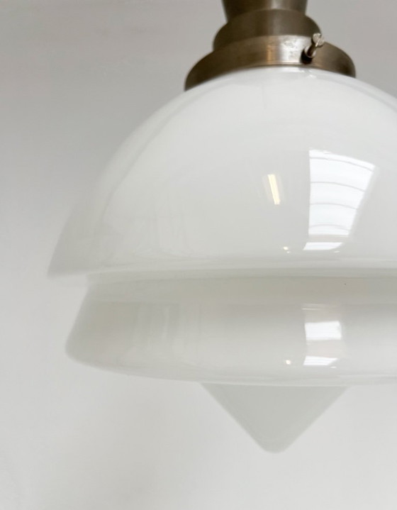 Image 1 of Opalglas-Deckenleuchte GISO von W.H. Gispen, 1950er Jahre