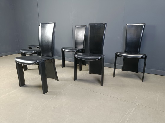 Image 1 of Vintage Dining Chairs by Pietro Costantini, 1980s, Set of 6