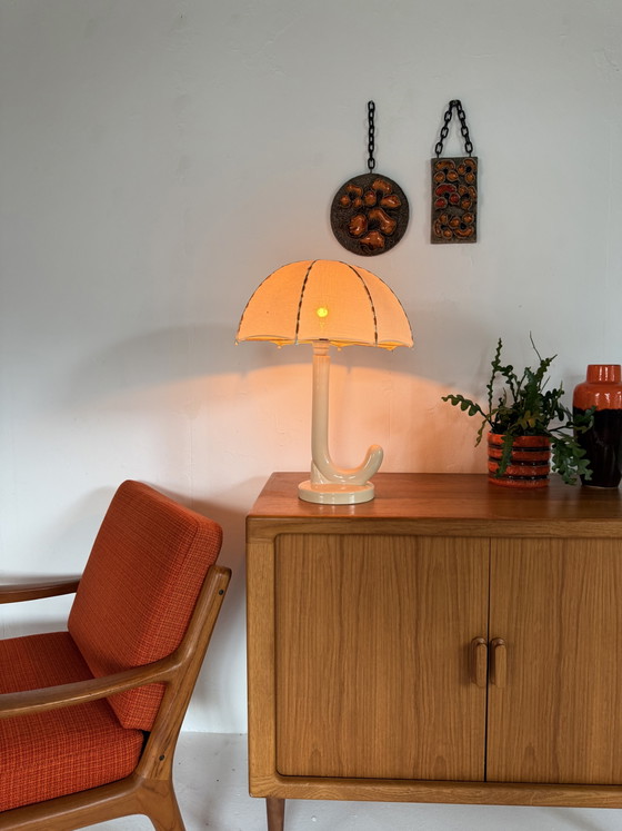 Vintage Ceramic ‘Umbrella’ Table Lamp ‘80 – Metal (photo 5 of 8)