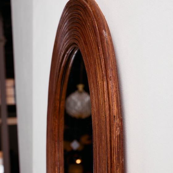 Image 1 of MK10991 Espejo con marco de caña