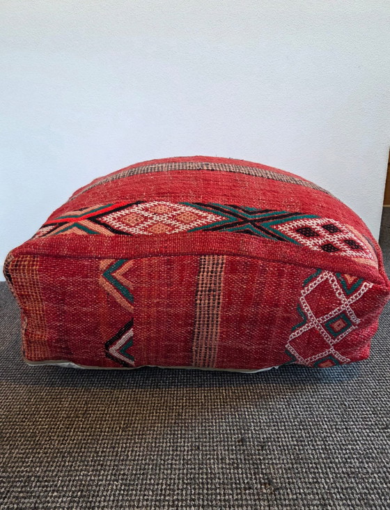 Image 1 of Pouf marocchino, cuscino di seduta vintage