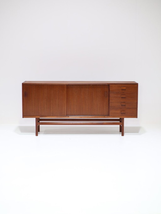 Dänischer Vintage-Sideboard-TV-Schrank aus Teakholz