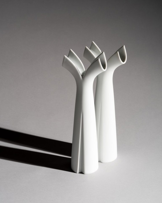 Image 1 of Lino Sabattini Rosenthal Studio Line "Pianta" Portacandele in porcellana Duo Germania