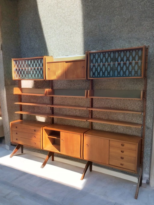 Teak Freestanding Cabinet Ergo, Scandinavian Vintage 1960S