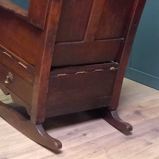 Image 1 of Rocking chair, Lambing rocking chair, Oak shepherd's chair