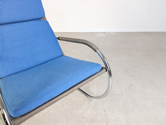 Image 1 of Sillón original Tecta D35-1, diseño cantilever, mimbre gris, reposabrazos