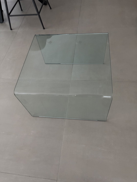 Image 1 of glazen tafeltje