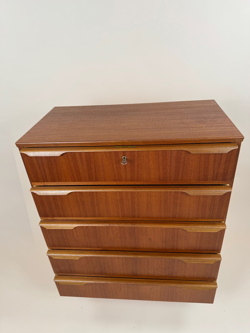 Commode danoise Mid Century - Design élégant en teck avec qualité certifiée