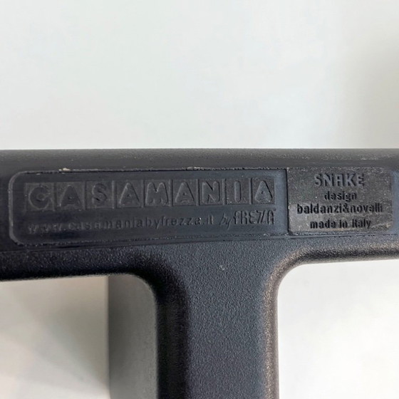 Image 1 of Étagère en serpent noir par Adriano Baldanzi et Alessandro Novelli pour Casamania, années 20