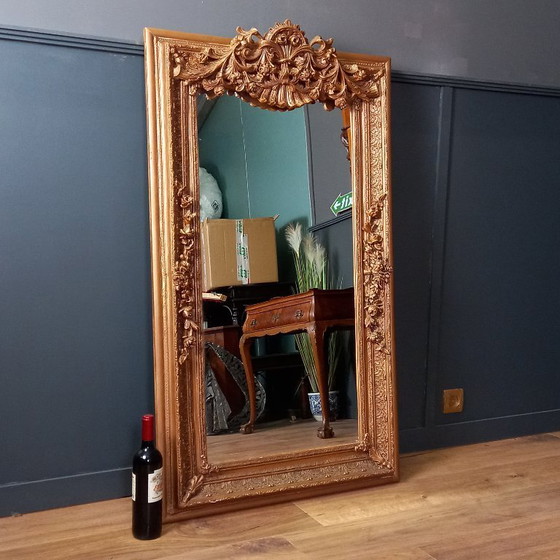 Image 1 of `Spiegel, Hollandse vergulde damspiegel