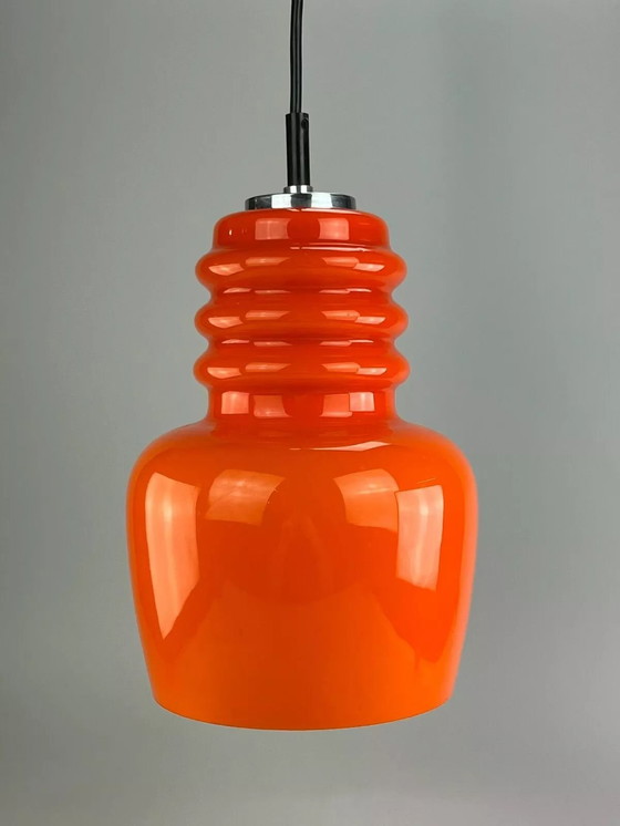 Image 1 of Lampada a sospensione Peill &amp; Putzler anni '60 e '70, lampada da soffitto in vetro, lampada di design spaziale