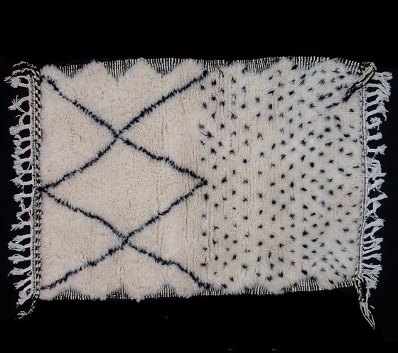 Image 1 of Tapis en laine pure fait main artisanale taille 2/3 m