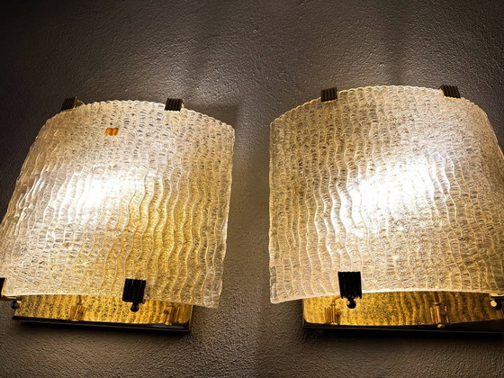 Image 1 of Coppia di lampade da parete vintage in Murano