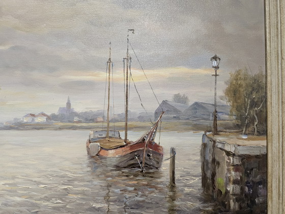 Image 1 of Jan Schaeffer, Sur la rivière Lek près de Nieuport