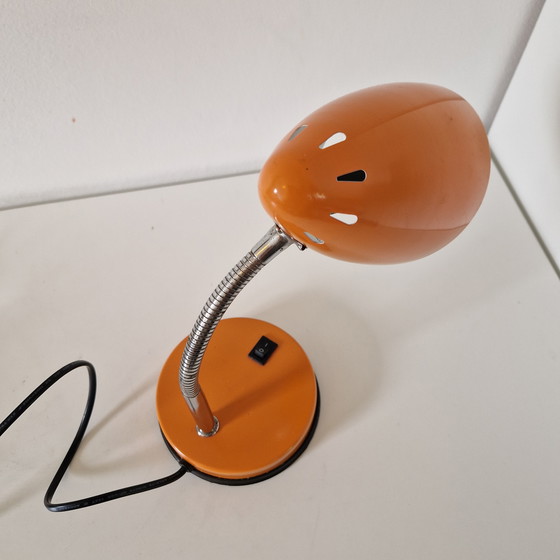 Image 1 of Jaren 90 vintage burealamp oranje lamp desklight
