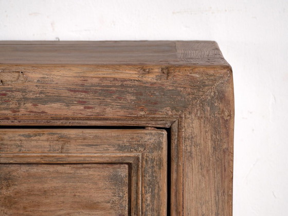 Antique panelled sideboard in pine wood – China, circa 1900 – Sideboard cabinet, Iron (photo 35 of 40)