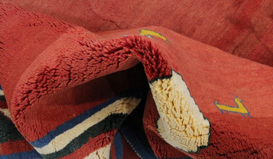 Image 1 of Original Persian carpet Gabbeh Ghashghai oriental carpet 208 cm x 195 cm old natural