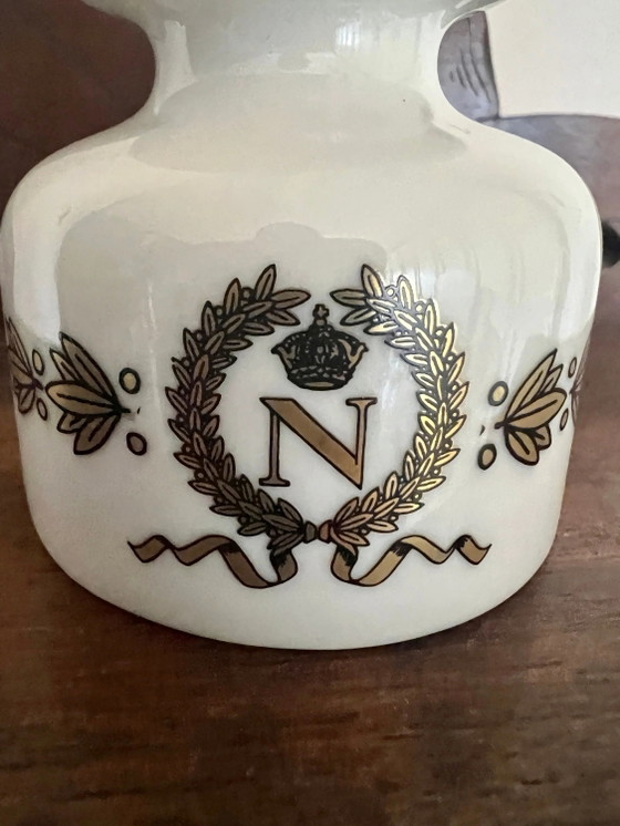 Napoleon Candlestick in honor of the Coronation of Emperor Napoleon I. Porcelain Manufactory Helmut Krüger (photo 4 of 6)