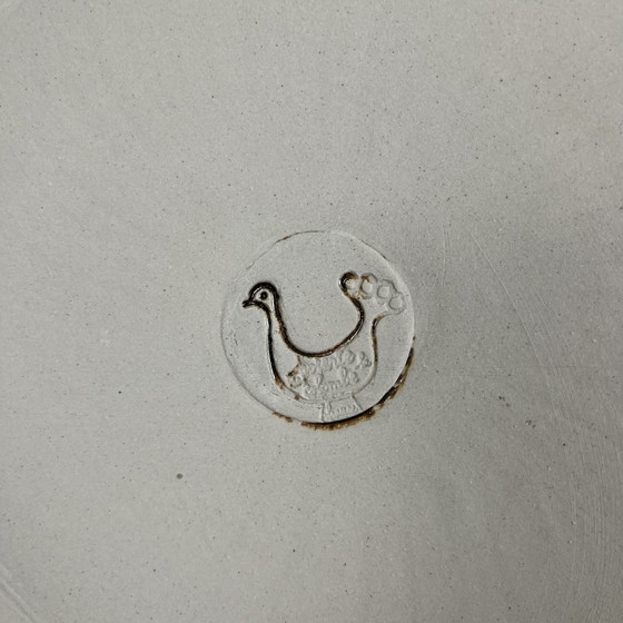 Image 1 of Ronde schotel / gebakschaal "La Colombe", 1950/60