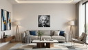 Impressionistic Painting on Acrylic Canvas / Albert Einstein / (60x60 Cm) I