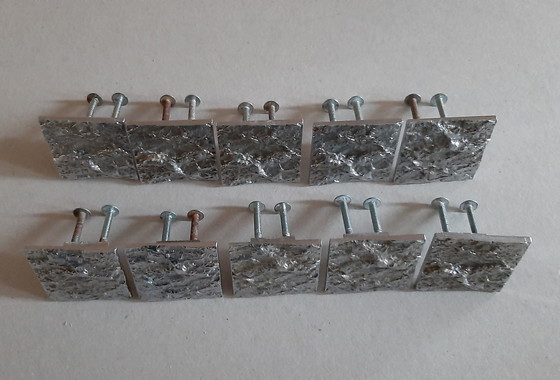 Image 1 of Pomelli brutalisti (10) per armadi o cassetti