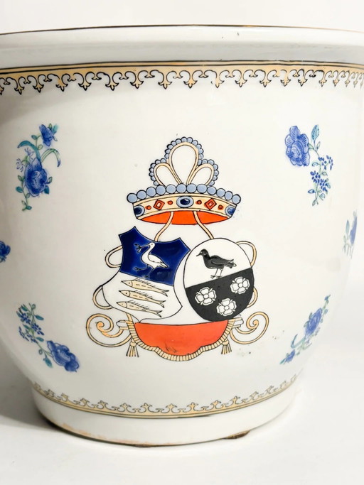 Cache-pot en céramique italienne peinte à la main, années 1980 – vazen, Ceramic (photo 2 of 8)