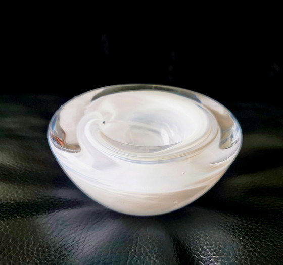 Image 1 of Kosta Boda Atoll crystal glass tea light holder