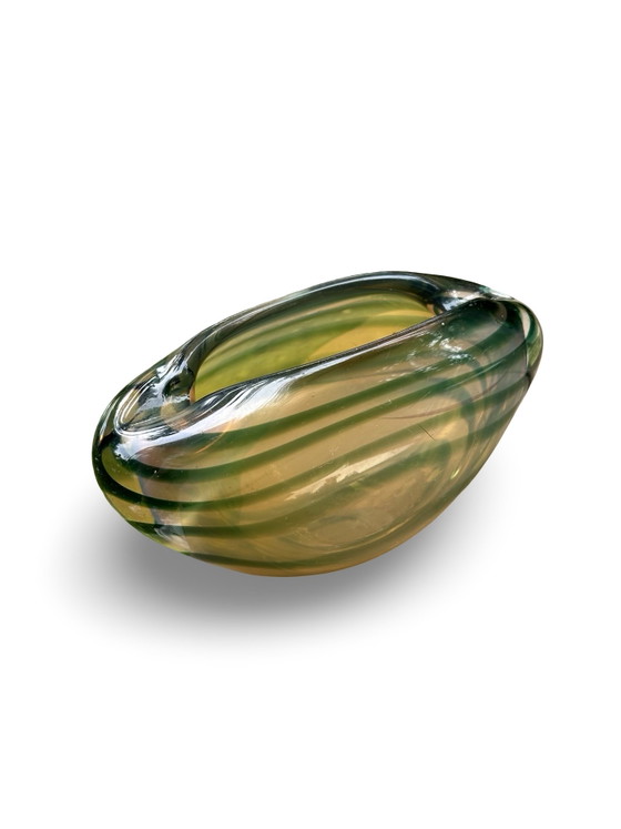Image 1 of Vintage Serica Swivel Vase Model 4 Floris Meydam 1953 Royal Leerdam Glass Art Design Retro Unique
