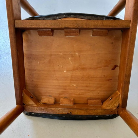 Vintage 1960s Mid-Century Modern Dining Chair – Teak & Beech – Butterfly Back – Wood (photo 4 of 5)