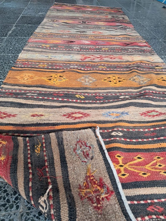 Image 1 of Kilim turco tessuto a mano 260x86 cm