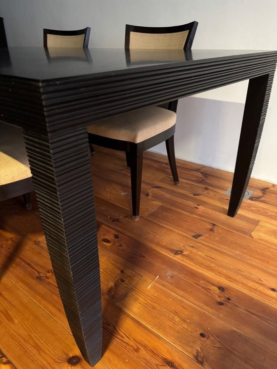Image 1 of John Hutton Design Dining Table - Solid Wood X Detail