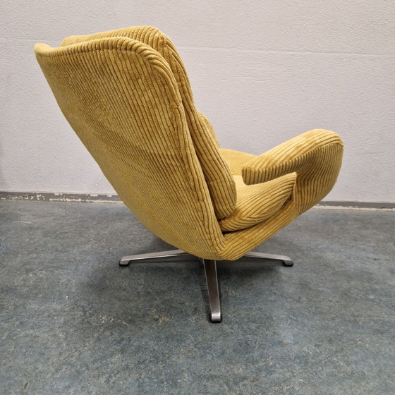 Romefa Noordwolde Enrico Wallès Draaifauteuil Nieuw Bekleed Ribstof – Draaistoelen, Metal, Textile (photo 7 of 11)