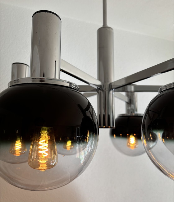 Vintage Targetti Sankey ceiling lamp – Ceiling lights, Glass, Metal (photo 7 of 12)