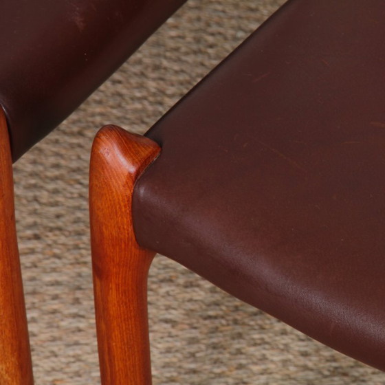Image 1 of Set of 6 teak chairs by Niels Otto Moller, model 78, 1960
