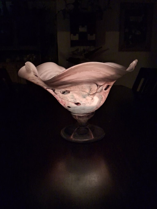 Kunstglas-Obstschale Mick et Bob Le Bleïs 30 x 20 cm