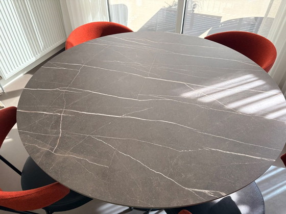 Tavolo da Pranzo Rotondo Steely 120 cm Arpa Kèr Pulpis Dark - Bree's New World – Tavoli da pranzo, MDF (photo 2 of 5)