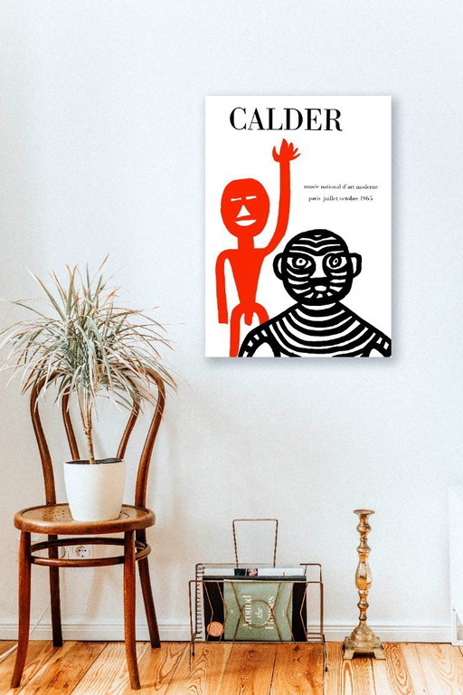 Homme tigre et homme rouge (1965) - Affiche CALDER Alexandre - 50 × 70 cm