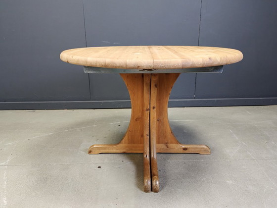 Image 1 of Rainer Daumiller style XL extendable pine wood  Dining Table, 1970s