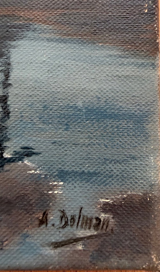 Image 1 of Dolman.A – Moonlit Night, Painting, Netherlands