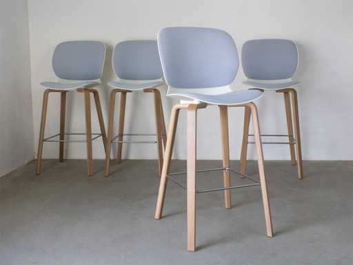 4x Patricia Urquiola Stool Maari voor Haworth