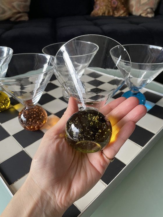 Image 1 of Verres à Martini Bulles Vintage