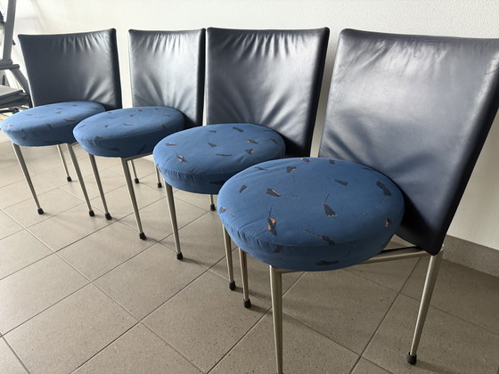 Image 1 of Castelijn 4 design stoelen model Tambour 