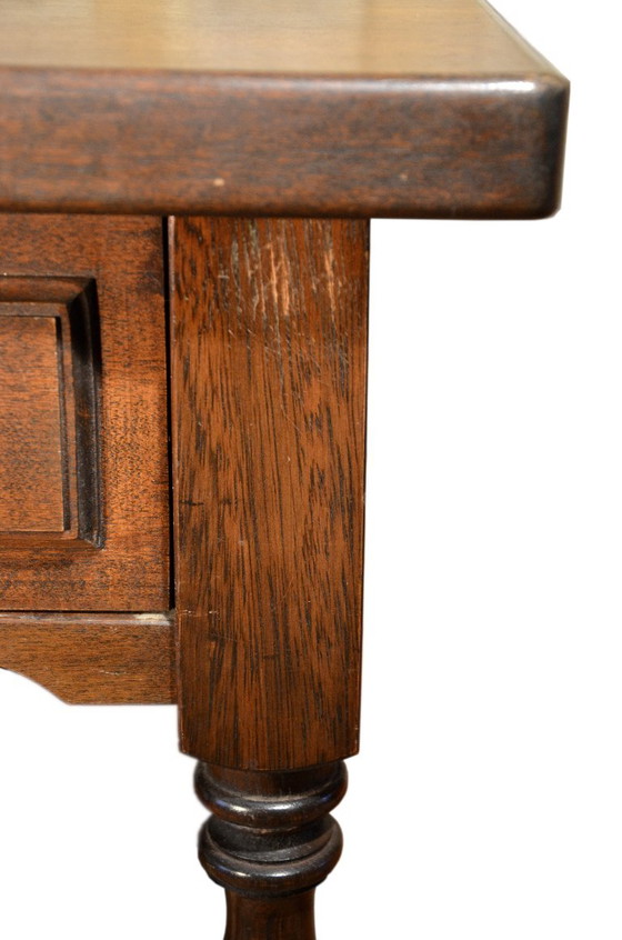 Solid Oak Bedside Table, W59xD37xH57cm – Nightstands, Wood (photo 7 of 9)