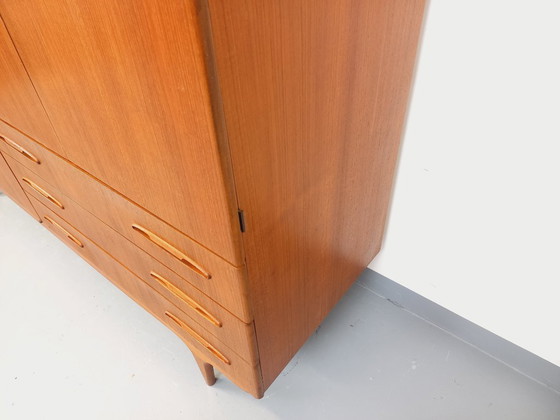 Image 1 of Vintage Scandinavian teak wardrobe from the 1960s