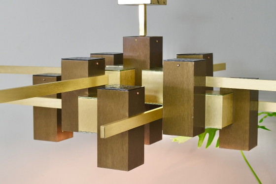 Lámpara colgante ‘Cubic’ de Gaetano Sciolari (modelo antiguo), Italia – 1968-1972 – Sciolari Lightning (photo 9 of 18)