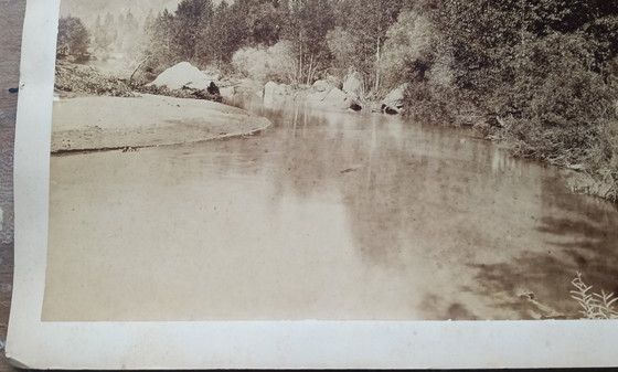 Image 1 of Carleton E. Watkins (1829–1916) Self portait on stone, Yosemite park.