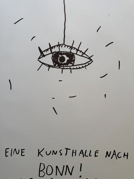 Georg Jiri Dokoupil, Kunsthalle Bonn, 1983, Originele vintage tentoonstellingsposter – Paper (photo 3 of 8)