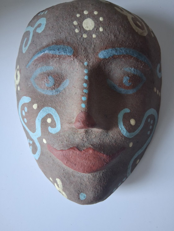 Image 1 of Death mask,ceramic