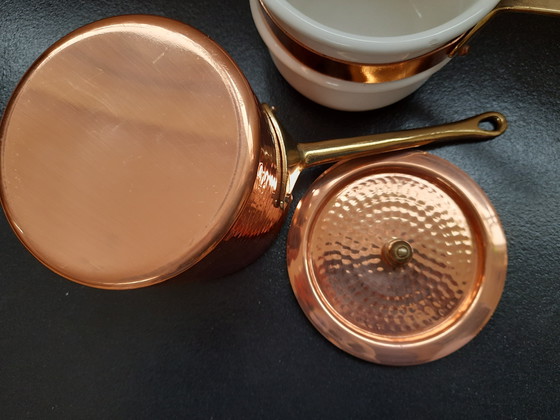 Image 1 of Au bain marie set in koper